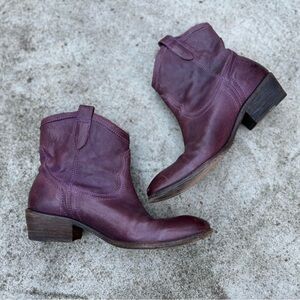 Frye Purple Ankle Booties